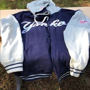 Yankees zip front hoodie